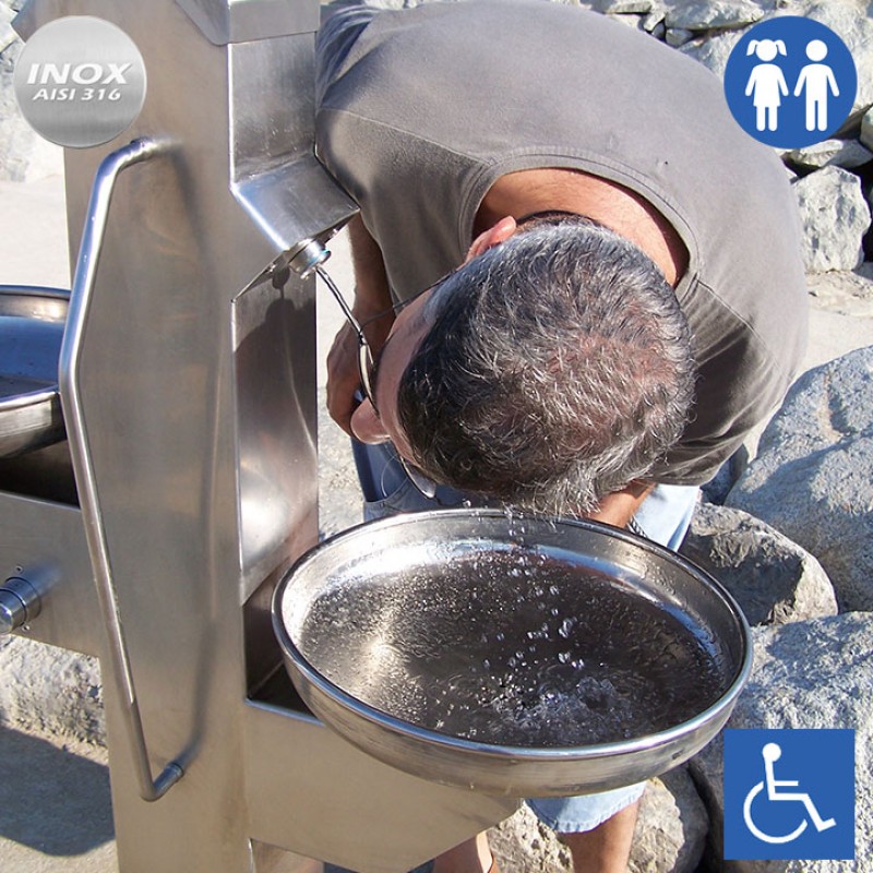 Font urbana Inclusiva per beure FX-03 inox